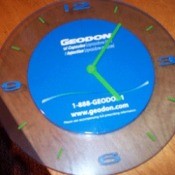 Updated Promotional Clock with Photo of Dogs