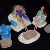 Living room grouping with dolls.