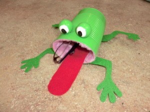 Finished Tin Can Frog