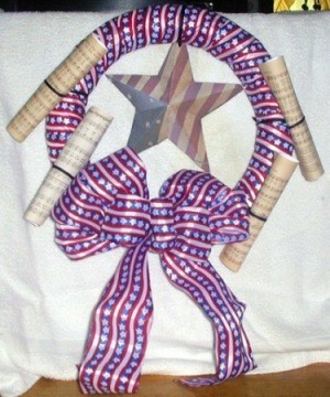 Finished wreath.