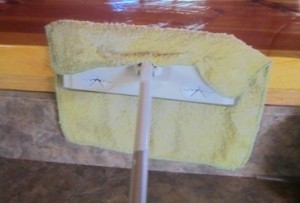 Washcloth on Mop