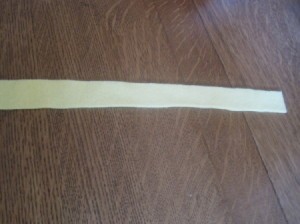 Cut long strip.