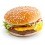 Hamburger on White Background
