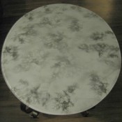Leaf Patterned Glass Table Top
