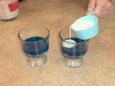 adding milk layer