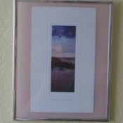 Frame with two postcards.