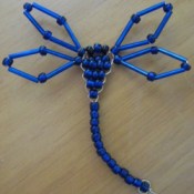 Blue beaded dragonfly.