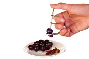 Pitting Cherries With Cherry Pitter