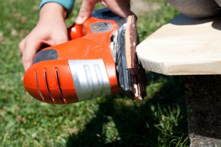 Sanding Seat for Rope Swing