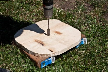 Drilling Hole in Wood