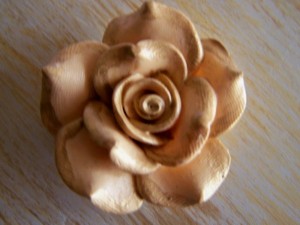 A close-up of the rose.