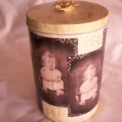 The completed tin.