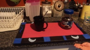 Use a Cupboard Door as a Tray