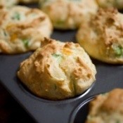 Muffins in the pan.