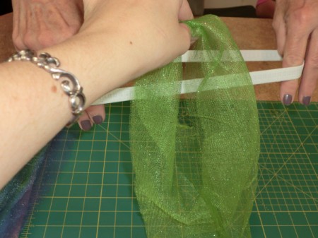 Putting the tutu together.