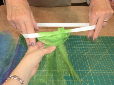Putting the tutu together.