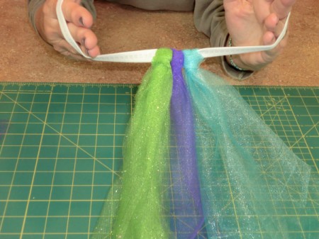 Putting the tutu together.