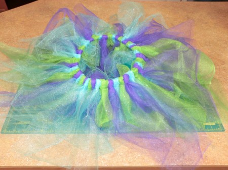 Putting the tutu together.