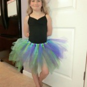 Finished no-sew Tutu.