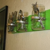 Utensil Holder mounted on wall