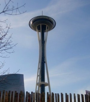 View of the space needle.