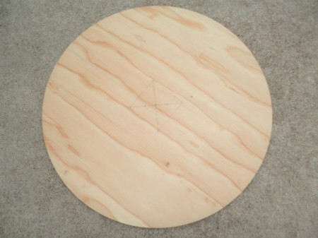 Bottom of homemade cat scratching post.