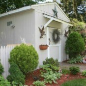White Garden Shed