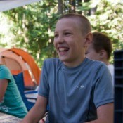 Children Laughing in Campground