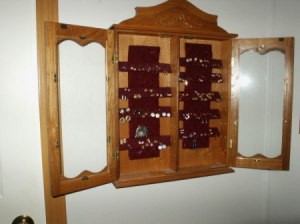 Box with display doors open.