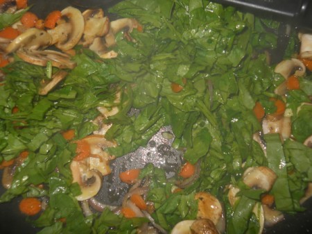 cooking veggies