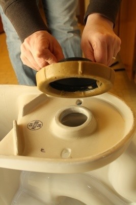 Aligning New Wax ring