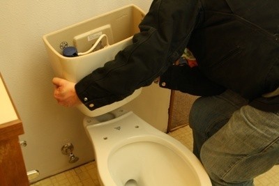 Place New Toilet Tank