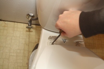 Attach Toilet Bowl Lid
