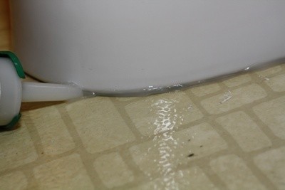 Caulk Around Bottom of New Toilet