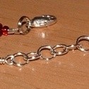 View of jump beads as adjustable clasp links.