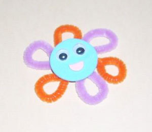 Flower face magnets.