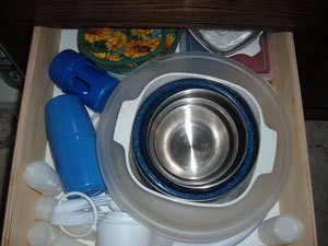 items in drawers
