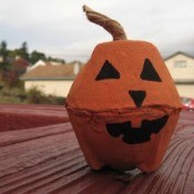 Egg Carton Pumpkin