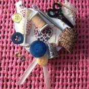 Craft: Love of Sewing Pin