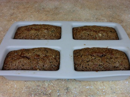 finished bread in pan