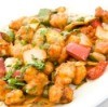 Sweet and Sour Chicken on White Plate