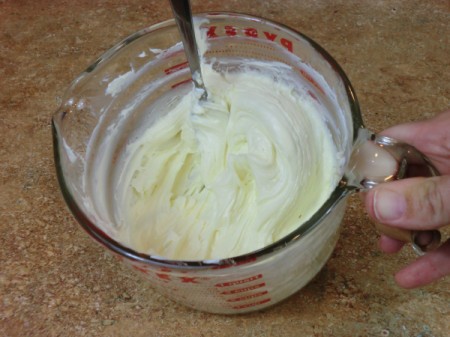 beat cream cheese
