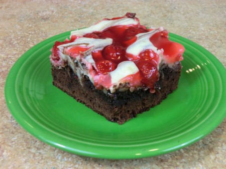 cut brownie