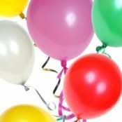 Big bunch of party balloons.