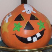 Painted Halloween Gourds