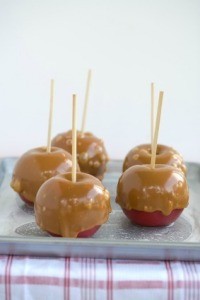 Making Carmel Covered Apples
