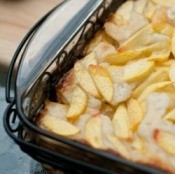 Peach Cobbler Fresh out of the Oven