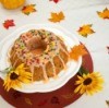 Pumpkin Cake and Fall Decorations