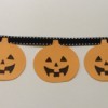 A pumpkin garland for Halloween