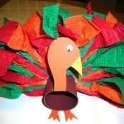 Turkey Napkin Ring 
For Thanksgiving